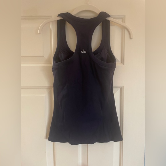 ALO racerback baby blue tank top size small  like new - Picture 2 of 3